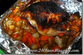 my first attempt at roast chicken, by 240baon