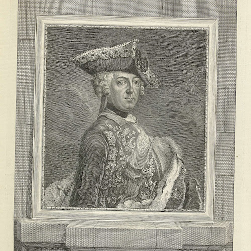 Portret van Frederik II de Grote, koning van Pruisen