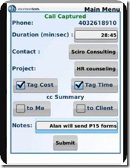 Call Tracking Blackberry 2