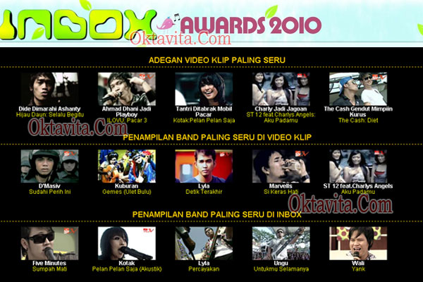 Pemenang Inbox Award 2010 Awards 2010  Oktavita.Com