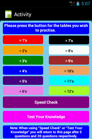 【免費教育App】Division Tables-APP點子