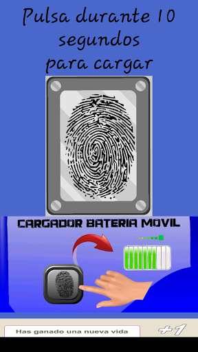 Cargador batería táctil broma