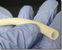Vena Humana creada por bioingenieria de 6 mm antes del implante