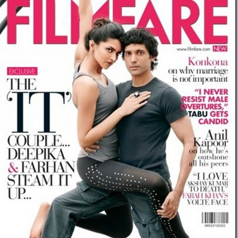 Deepika Padukone & Farhan Akhtar for Filmfare magazine