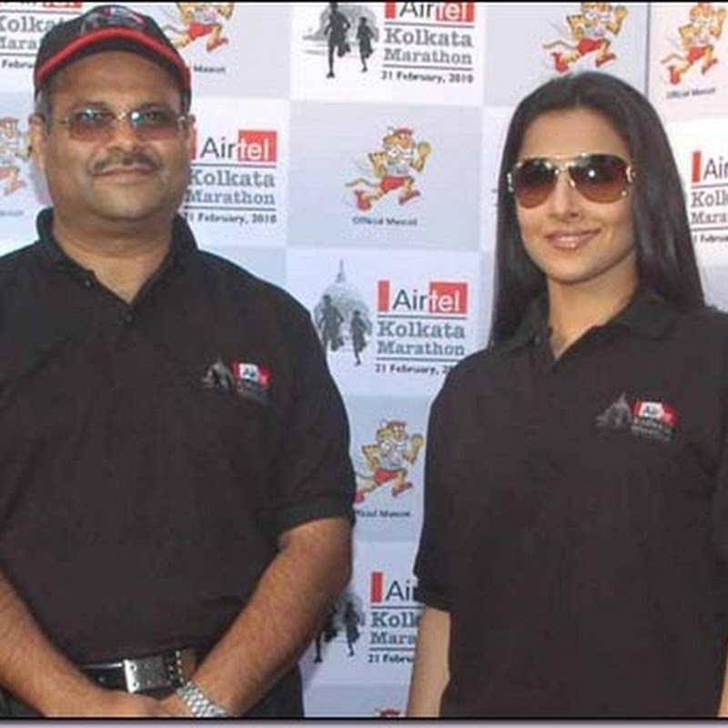 Vidya Balan promotes Airtel Kolkata Marathon