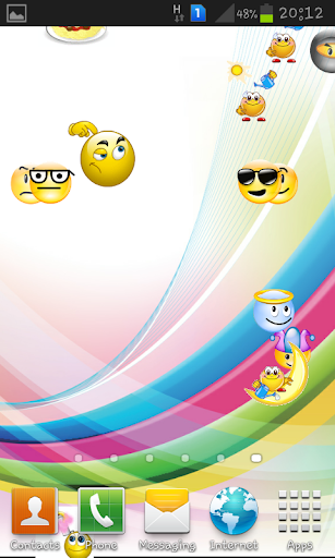 【免費個人化App】Emoji Fun Touch Live wallpaper-APP點子