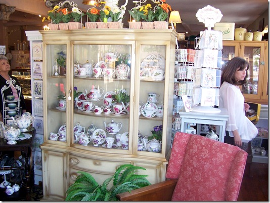 china hutch full of cups