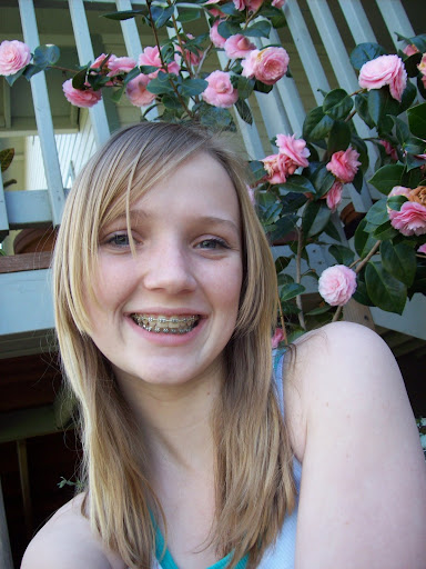 flowers girl, head flowers