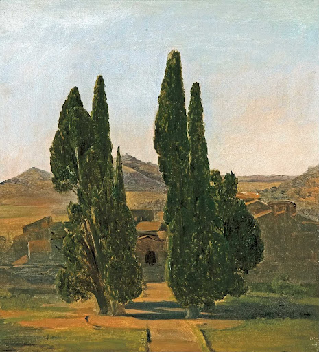 Cypress trees at the Villa d'Este