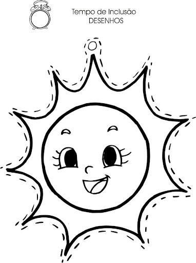 Dibujo Del Sol Y La Luna Para Colorear Imagui