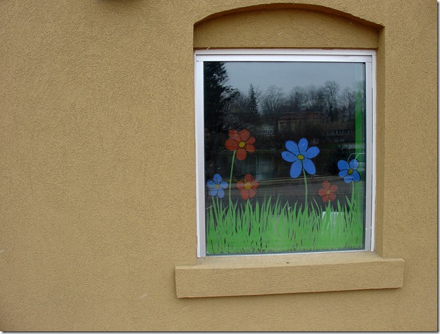 The window at The Clay Cafe