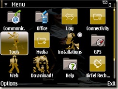 Screenshot of MJ theme by Dusty Janeway for E71