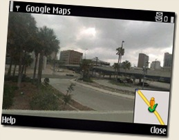 Google Maps street view Screenshot from Nokia E71 or Nokia E71x