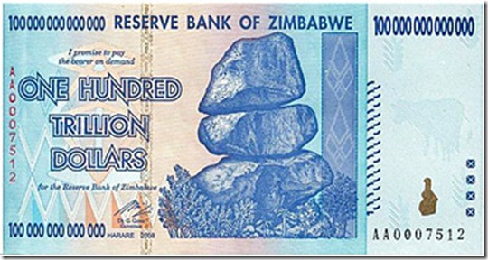 zimbabwe billete