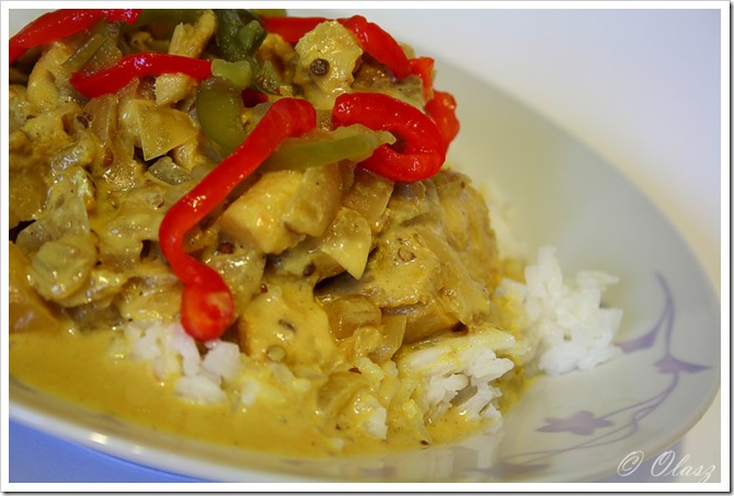 kremowe curry z rybą/creamy fish curry