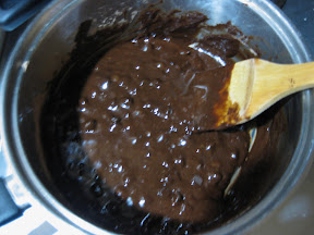 photo of the brownie batter in a bowl