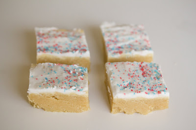 photo of four Sugar cookie bars