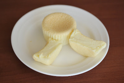 photo of one sponge cake and one that is split in half