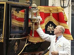 Weather permitting, the Glass Coach will be used to carry Britain's Prince William and Kate Middleton on their wedding day April 29, 2011. (REUTERS/Dominic Lipinski/Pool) Pool).jpg