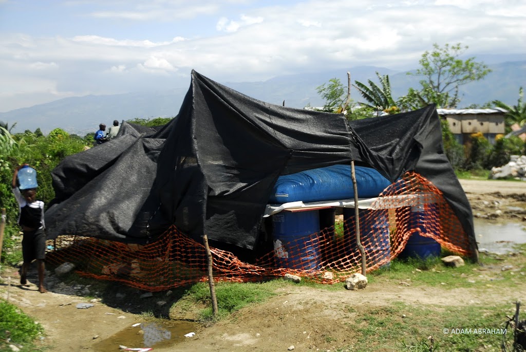 A water station in Cite Soleil district in Port au Prince, Haiti