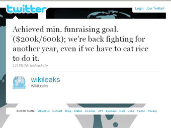 Wikileaks has found money for work continuation
