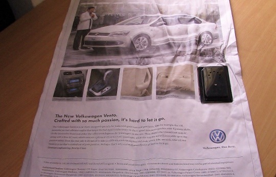 Volkswagen Newspaper Audio Ad