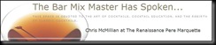 The Bar Mix Master Has Spoken Logo