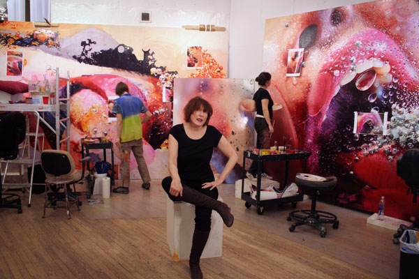 [Marilyn Minter in her Soho studio, New York, 2009[7].jpg]