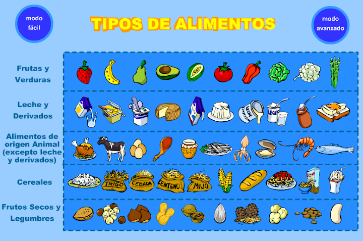 APRENDE CLASES ALIMENTOS