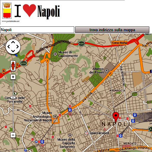 Napoli map