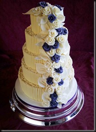 5-tier-Choco-curls-and-Purple-Roses