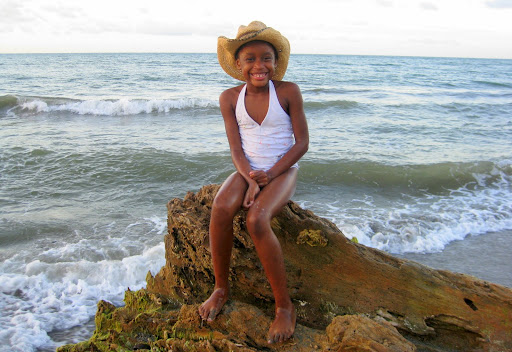 aaliyah on the beach