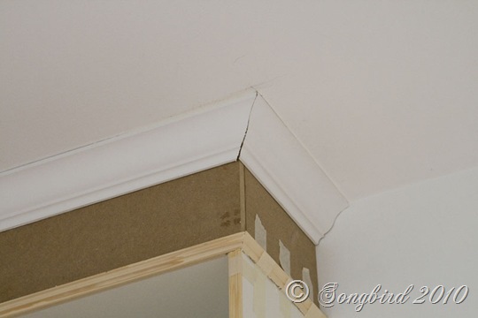 Billy Built-in Bookcase Crown Moulding Detail 2