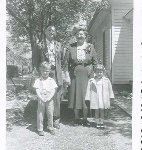 [Dennis and Becky with Grandpa and Grandma Easter 1951[3].jpg]