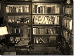 old bookshelf
