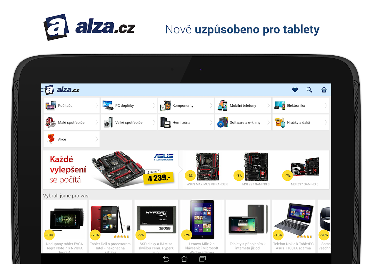 Alza.cz Aplikace pro Android ve službě Google Play
