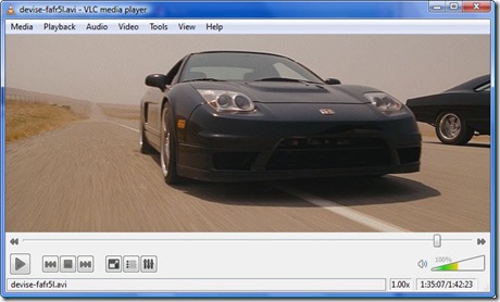 VLC 1.0.0 Screenshot