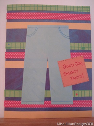 It Must Be in the Jeans - graduation card - front