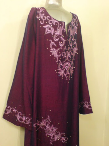 Islamic Abaya : Thai Silk Girls abaya teen dress colour VIOLET size 34 ...