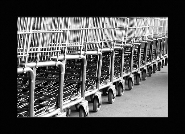 Monochrome-Monday-shopping-carts