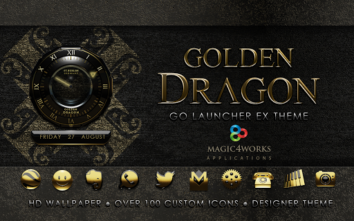 golden dragon GO Launcher EX