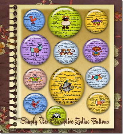 http://mysimplethoughtsncreations.blogspot.com/2009/07/descriptive-zodiac-sign-buttons.html
