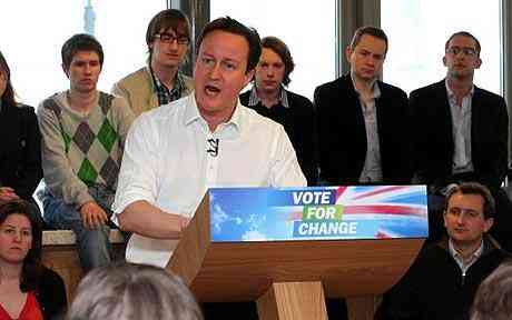 David Cameron Conservatives will levy taxation on banks