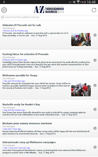 【免費新聞App】AtoZ Thoroughbred News-APP點子