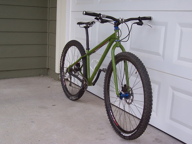 olive green mountain bike