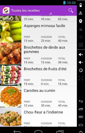 Recettes minceur