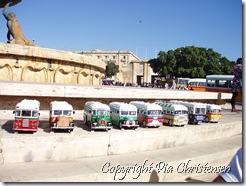 Minibusser i Valletta