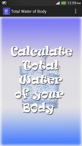 Total Water Of Body