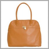 Kathy-Ireland-by-Murval-5th-Avenue-Grainy-Faux-Leather-Handbag-in-Cognac