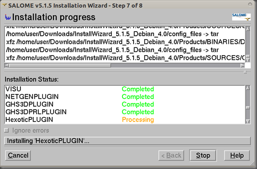 Screenshot-SALOME v5.1.5 Installation Wizard - Step 7 of 8